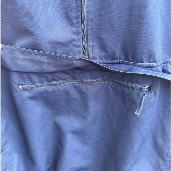 Graphite Sport Mens Half Zip Small Pullover Windbreaker with Hooded Collar A-3 - Picture 4 of 5